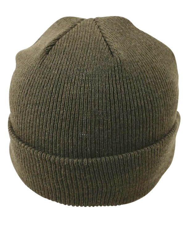 Peaked Beanie (WWII Style) – Olive Green