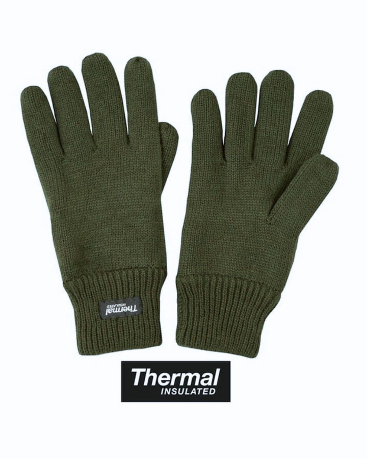 Thermal Gloves – Olive Green
