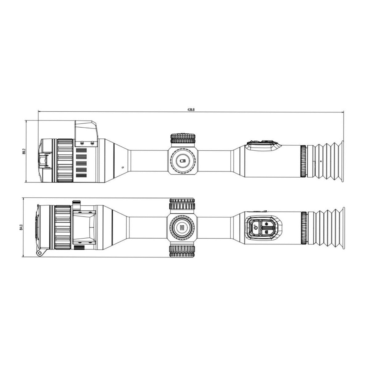 HIKMICRO Alpex 4K 1000M LRF Digital Day & Night Rifle Scope A50EL