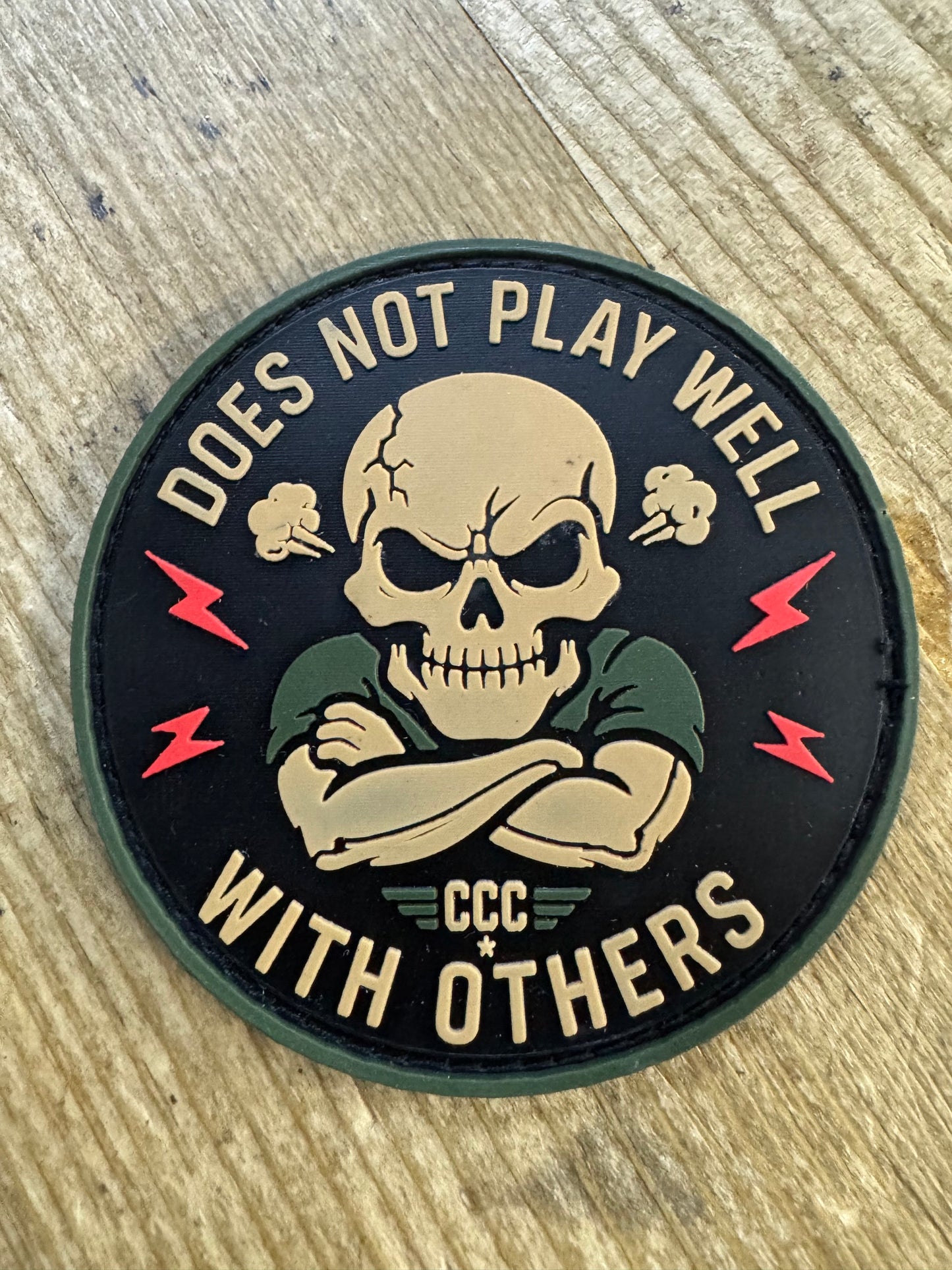 PVC Morale Patch - "Does Not Play Well With Others"