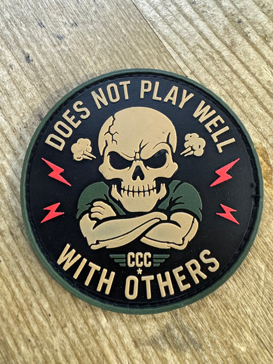 PVC Morale Patch - "Does Not Play Well With Others"