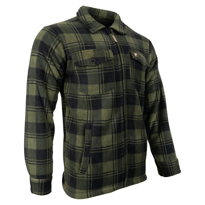 Jack Pyke Tundra Shirt in Green Check