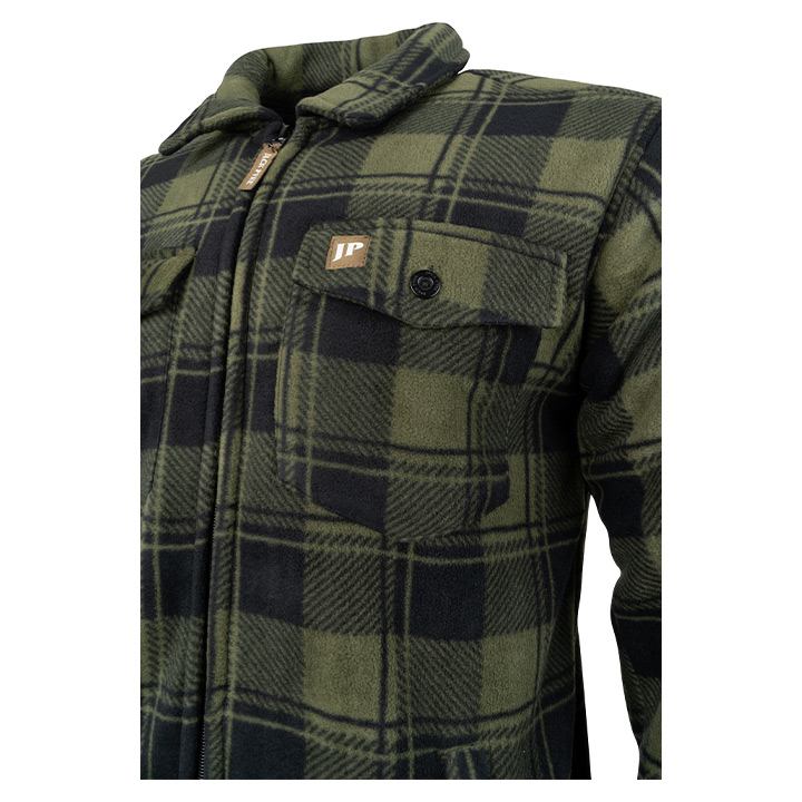 Jack Pyke Tundra Shirt in Green Check