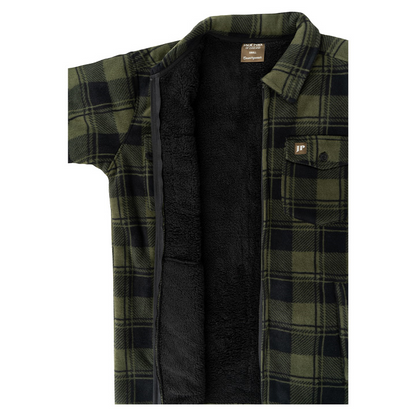 Jack Pyke Tundra Shirt in Green Check