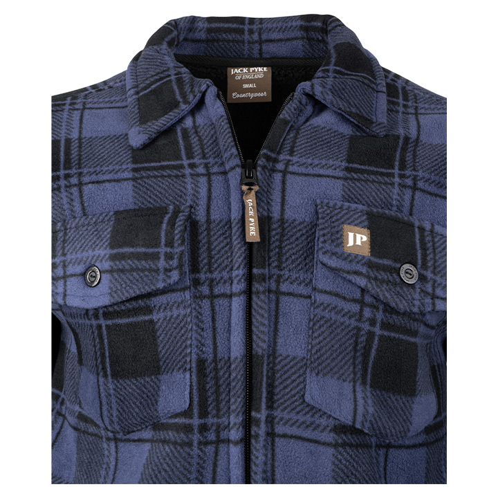 Jack Pyke Tundra Shirt in Navy Check