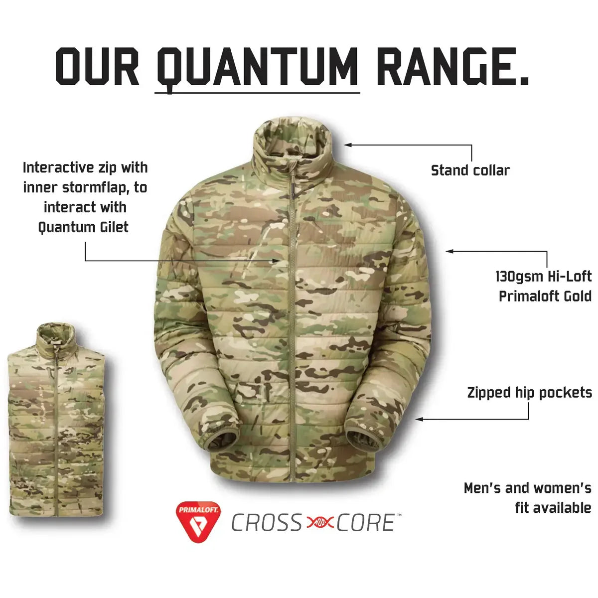 Keela SF Mens Quantum Core Insulated Multicam Jacket
