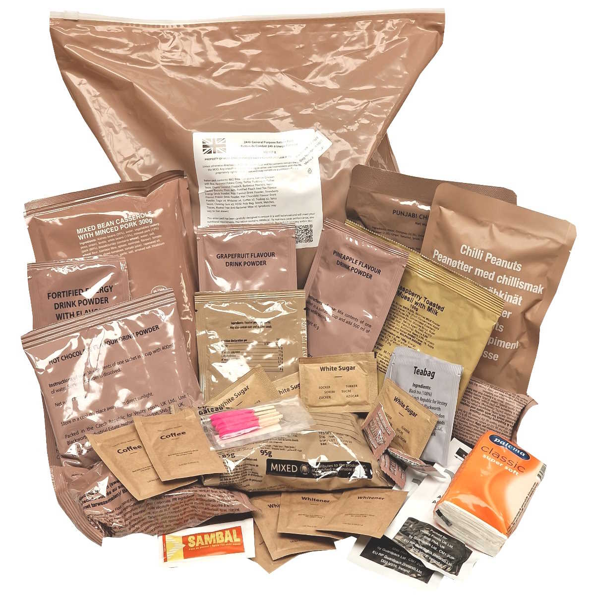 British Army 24 Hour GP Ration Packs - Lucky Dip