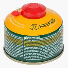 Highlander 100g Valved Cartridge Gas Canister