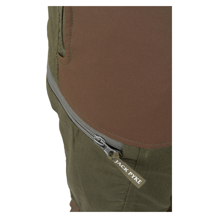 Jack Pyke Technical Hybrid Trousers - Brown/Dark Olive