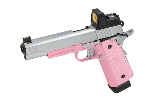 Raven R14-R + RDS GBB Pistol Dual Tone (Pink/Silver)