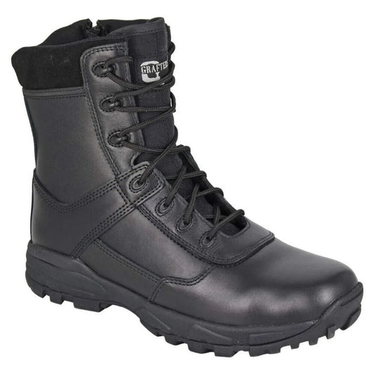 Grafters Lightweight Zip Up Combat Boots - Black M135A