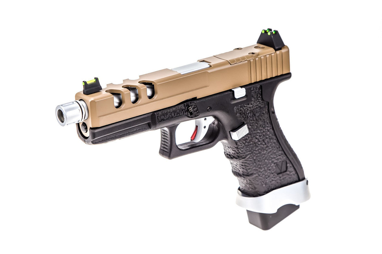 Vorsk EU17 Tactical Gas Blowback Pistol - Tan/Black