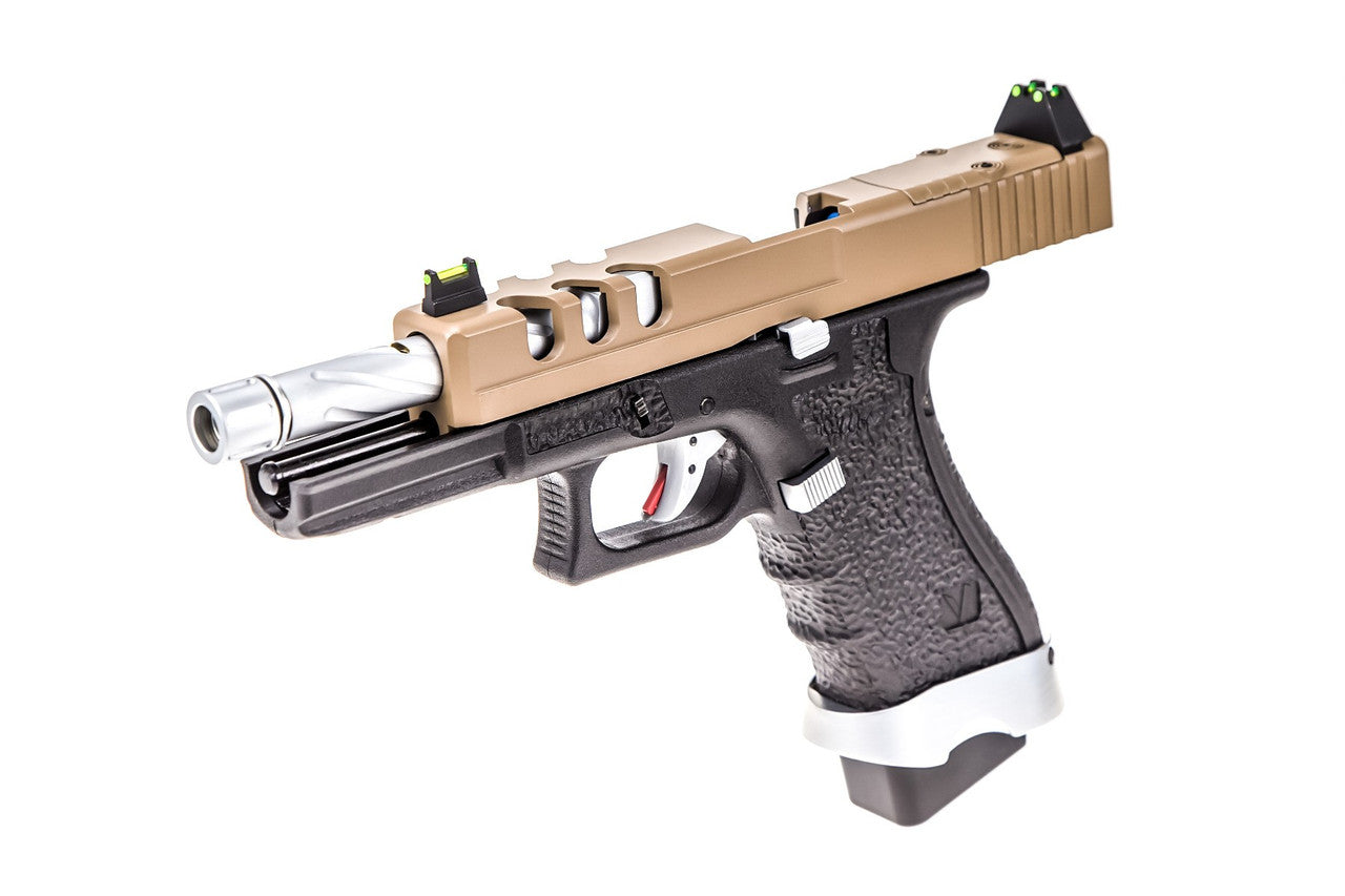 Vorsk EU17 Tactical Gas Blowback Pistol - Tan/Black