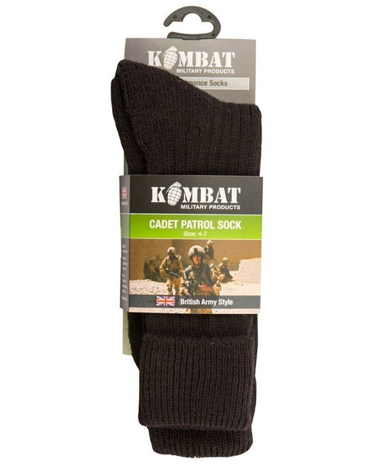 Patrol Socks - Black size 4-7