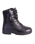 Black Full Leather Patrol Boots