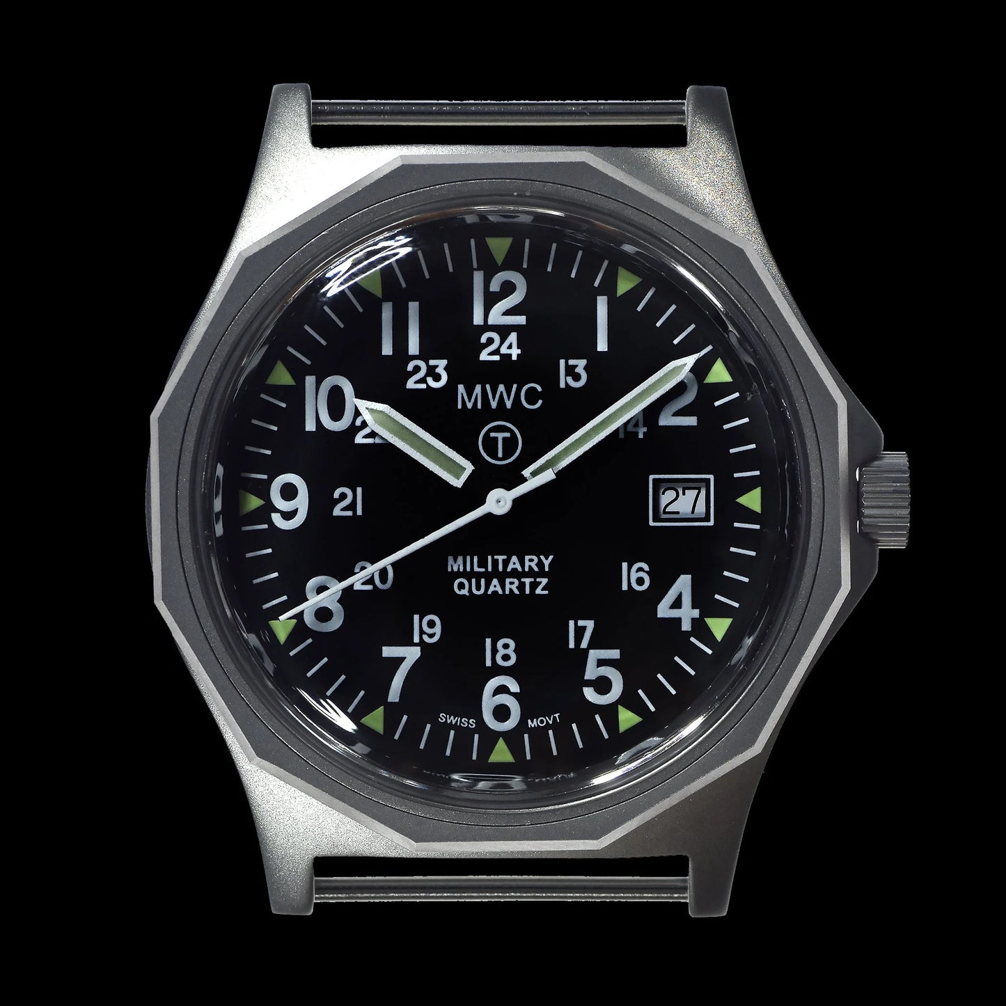 MWC G10BH - 12/24Hr Stainless Steel Watch